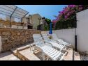 Apartments Dalis - open swimming pool: A1 kat(4+1), A2 prizemlje(4) Cove Osibova (Milna) - Island Brac  - Croatia - terrace