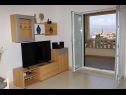 Apartments Mirja - sea view: A1(6) Postira - Island Brac  - Apartment - A1(6): living room