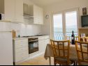 Apartments Anda - sea view: B1(4), B2(4), C(4+1) Mastrinka - Island Ciovo  - Apartment - B2(4): kitchen and dining room
