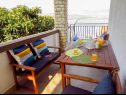 Apartments Anda - sea view: B1(4), B2(4), C(4+1) Mastrinka - Island Ciovo  - Apartment - C(4+1): terrace