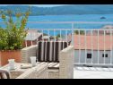 Apartments Bozo - amazing terrace and sea view: A1(4) Okrug Gornji - Island Ciovo  - sea view (house and surroundings)