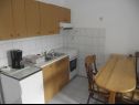 Apartments Marija - seaview: A1(2+1), A2(4), A3(2), A4(6+2) Novi Vinodolski - Riviera Crikvenica  - Apartment - A1(2+1): kitchen and dining room
