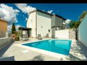 Holiday home Krk - with private pool: H(6+2) Soline - Island Krk  - Croatia - H(6+2): swimming pool (house and surroundings)