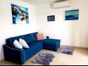 Apartments Blue - right at the beach: A3(2+2) Ilovik (Island Ilovik) - Island Losinj  - Apartment - A3(2+2): living room
