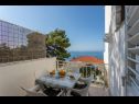 Apartments and rooms Vedra- free parking and close to the beach A1 (2+1), SA2 - B(2+1), C3 (2), D4 (2+1), E5 (2+1) Baska Voda - Riviera Makarska  - Apartment - E5 (2+1): terrace
