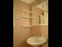Apartments Secret garden - seaview: A1(4), A2(2) Brela - Riviera Makarska  - Apartment - A1(4): bathroom with toilet