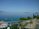 Apartments Kate - 20m from the beach: A1(2+2), A2(2+2) Brist - Riviera Makarska  - Apartment - A1(2+2): terrace view
