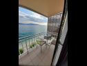 Apartments Danka - affordable and at the beach: SA1(2) Brist - Riviera Makarska  - Studio apartment - SA1(2): balcony