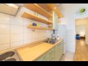 Apartments Horizont - 150 m from pebble beach: A1-Filip(4+2), A2-Mario(4+2) Brist - Riviera Makarska  - Apartment - A1-Filip(4+2): kitchen