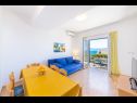 Apartments Horizont - 150 m from pebble beach: A1-Filip(4+2), A2-Mario(4+2) Brist - Riviera Makarska  - Apartment - A1-Filip(4+2): dining room