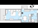 Apartments Blue - 100 m from beach: A1(3+1) Igrane - Riviera Makarska  - Apartment - A1(3+1): apartment