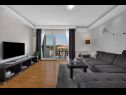 Apartments Josip - panoramic sea view & parking: A1(4+2) Makarska - Riviera Makarska  - Apartment - A1(4+2): living room