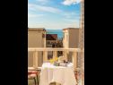 Apartments and rooms Happiness - 70m to the beach: A2(4), SA3(2), R4(2), R5(2), R6(2), R7(2) Tucepi - Riviera Makarska  - Room - R5(2): terrace view