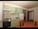 Apartments Slađa - 150 m from beach: A1(4+1), A2(4+1) Jezera - Island Murter  - Apartment - A2(4+1): kitchen and dining room