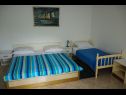 Apartments Zdravko - 150 m from sandy beach: SA1(3), SA2(3), A3(5) Duce - Riviera Omis  - Apartment - A3(5): bedroom