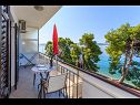 Apartments Verica - 15 m from beach: SA1(2), SA2(2), SA3(2) Krilo Jesenice - Riviera Omis  - Studio apartment - SA2(2): terrace