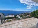 Apartments May - with sea view: A1(2+2), A2(6)  Marusici - Riviera Omis  - Apartment - A2(6) : sea view