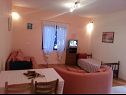 Apartments Zvone - 50 M from the sea : A4 prizemlje (2+2) Sumpetar - Riviera Omis  - Apartment - A4 prizemlje (2+2): living room