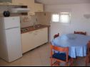 Apartments Gordana - 3m from the beach: A1(2+2) Kosljun - Island Pag  - Apartment - A1(2+2): kitchen and dining room