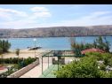 Apartments Stjepan - 10m from beach: A1(4+1), A2(2+2), A3(2+1) Pag - Island Pag  - Apartment - A2(2+2): view