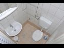 Apartments Petar - 6m from the sea: A1(4), A3(2) Barbat - Island Rab  - Apartment - A3(2): bathroom with toilet
