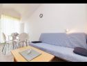 Apartments Vik - 250 m from beach A1(4), A2(3), A3(2), SA4(2) Brodarica - Riviera Sibenik  - Apartment - A2(3): living room