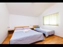 Apartments Vik - 250 m from beach A1(4), A2(3), A3(2), SA4(2) Brodarica - Riviera Sibenik  - Apartment - A2(3): bedroom