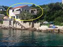 Apartments Nikola - in front of the sea: A1(4) Cove Donja Krusica (Donje selo) - Island Solta  - Croatia - house