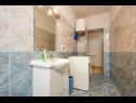 Apartments Mare - 30 m from pebble beach: SA1(2), SA2(2), A3(4), A4(4), A5(8) Seget Vranjica - Riviera Trogir  - Apartment - A5(8): bathroom with toilet