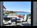 Apartments Snješka - 20 m from the sea : A1(9), A2(6+2) Seget Vranjica - Riviera Trogir  - Apartment - A2(6+2): terrace view