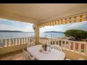 Apartments Mer - 10m to the beach: A1(4+2) Sevid - Riviera Trogir  - Apartment - A1(4+2): terrace view