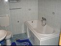 Apartments Tone - spacious and comfortable: A1 zuti(5+2), A2 plavi(5+2) Trogir - Riviera Trogir  - Apartment - A2 plavi(5+2): bathroom with toilet
