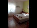 Apartments Markas - pet friendly: A1 Bella vista 1 (4+1), A2 - Bella vista 2 (2+2) Rtina - Zadar riviera  - Apartment - A1 Bella vista 1 (4+1): bedroom