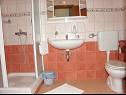 Apartments Monika - 10m from sea: A8(4+2), A11(4+2), A16(4+2), A17(4+2), A12(2+2), A13(2+2), A20(2+2), A21(2+2), SA14(2+1), SA15(2+1), SA22(2+1), A23(2+1) Vir - Zadar riviera  - Apartment - A17(4+2): bathroom with toilet
