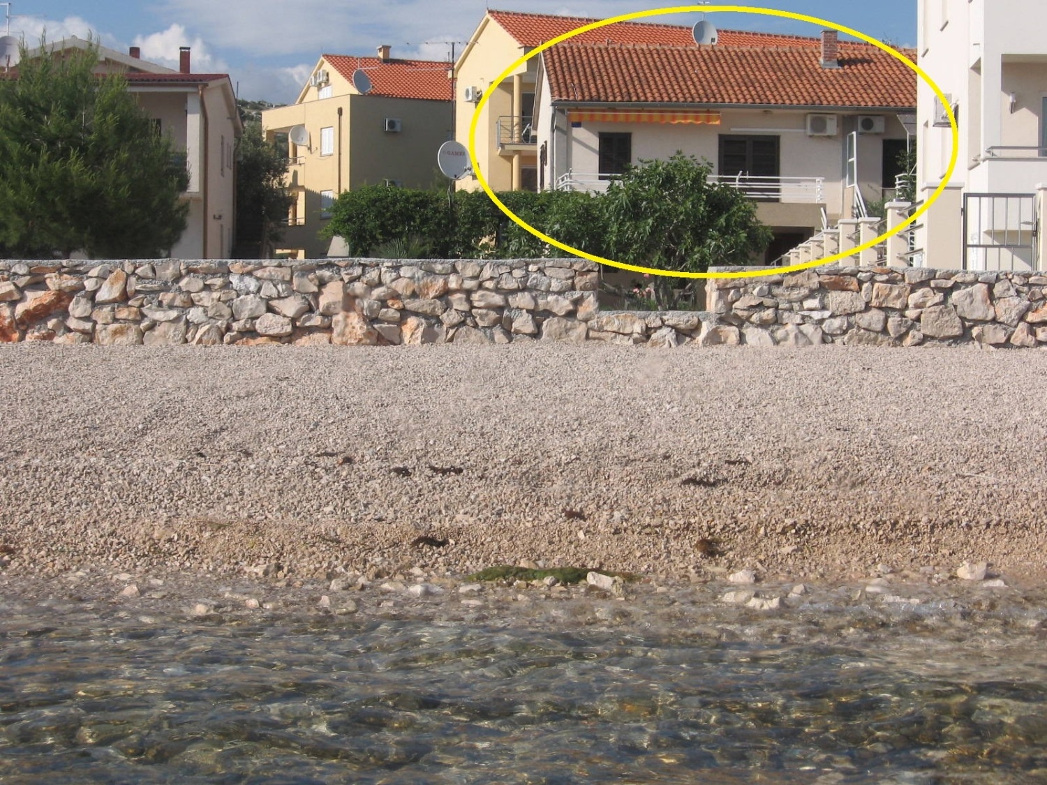 Apartments Mira - 20 m from pebble beach: A1(4+1), A2(4) Zaboric - Riviera Sibenik 