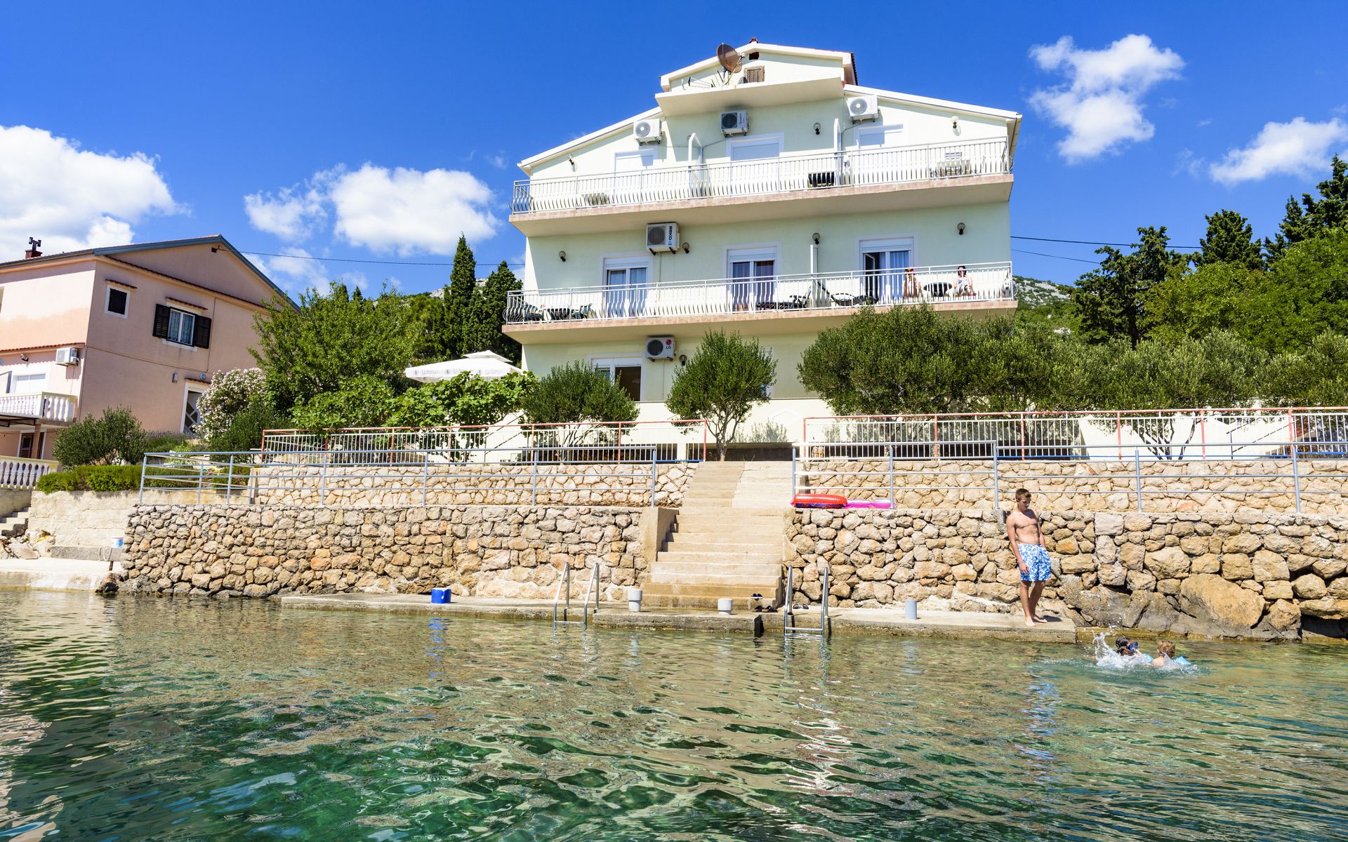 Apartment Toma - 5m from the sea with parking: A1 Lukovo Sugarje, Riviera Senj 0
