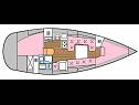 Sailing boat - Elan 333 (code:ELA 23) - Biograd - Riviera Biograd  - Croatia - Elan 333 (code:ELA 23): interior