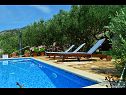 Holiday home Vojo - private swimming pool: H(4) Bol - Island Brac  - Croatia - opened pool (house and surroundings)
