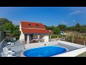 Holiday home Baras garden - house with pool : H (4+2) Mirca - Island Brac  - Croatia - house