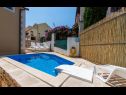 Apartments Dalis - open swimming pool: A1 kat(4+1), A2 prizemlje(4) Cove Osibova (Milna) - Island Brac  - Croatia - swimming pool
