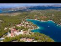 Apartments Dalis - open swimming pool: A1 kat(4+1), A2 prizemlje(4) Cove Osibova (Milna) - Island Brac  - Croatia - vegetation (house and surroundings)