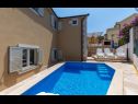 Apartments Dalis - open swimming pool: A1 kat(4+1), A2 prizemlje(4) Cove Osibova (Milna) - Island Brac  - Croatia - house