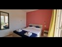 Apartments Ivano - 20 m from Sea: A1(6), A2(2+1), A3(2+1), A4(2), A5(4) Cove Osibova (Milna) - Island Brac  - Croatia - Apartment - A1(6): bedroom