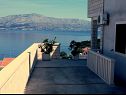 Apartments Juri - sea view: A1(4+1) Postira - Island Brac  - parking (house and surroundings)