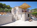 Holiday home Tonko - open pool: H(4+1) Postira - Island Brac  - Croatia - courtyard