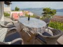 Apartments Damir - 80 m from beach: A1(4), A2(2+2) Postira - Island Brac  - Apartment - A1(4): balcony