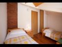 Apartments Damir - 80 m from beach: A1(4), A2(2+2) Postira - Island Brac  - Apartment - A2(2+2): bedroom