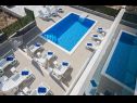 Apartments Dragan - with pool and seaview: A2(4), A3(5) Postira - Island Brac  - swimming pool