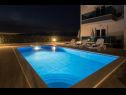 Apartments Jakov - modern and cosy with pool: B2(4), B3(5) Postira - Island Brac  - swimming pool