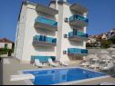 Apartments Ivan - with heated pool and seaview: A1(4), B1(4) Postira - Island Brac  - swimming pool (house and surroundings)